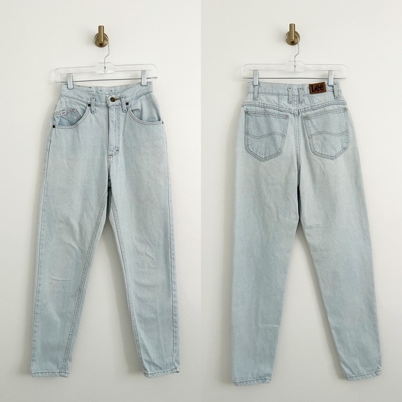 Lee Denim - Vintage 90s Lee Super High Rise Light Wash Jeans